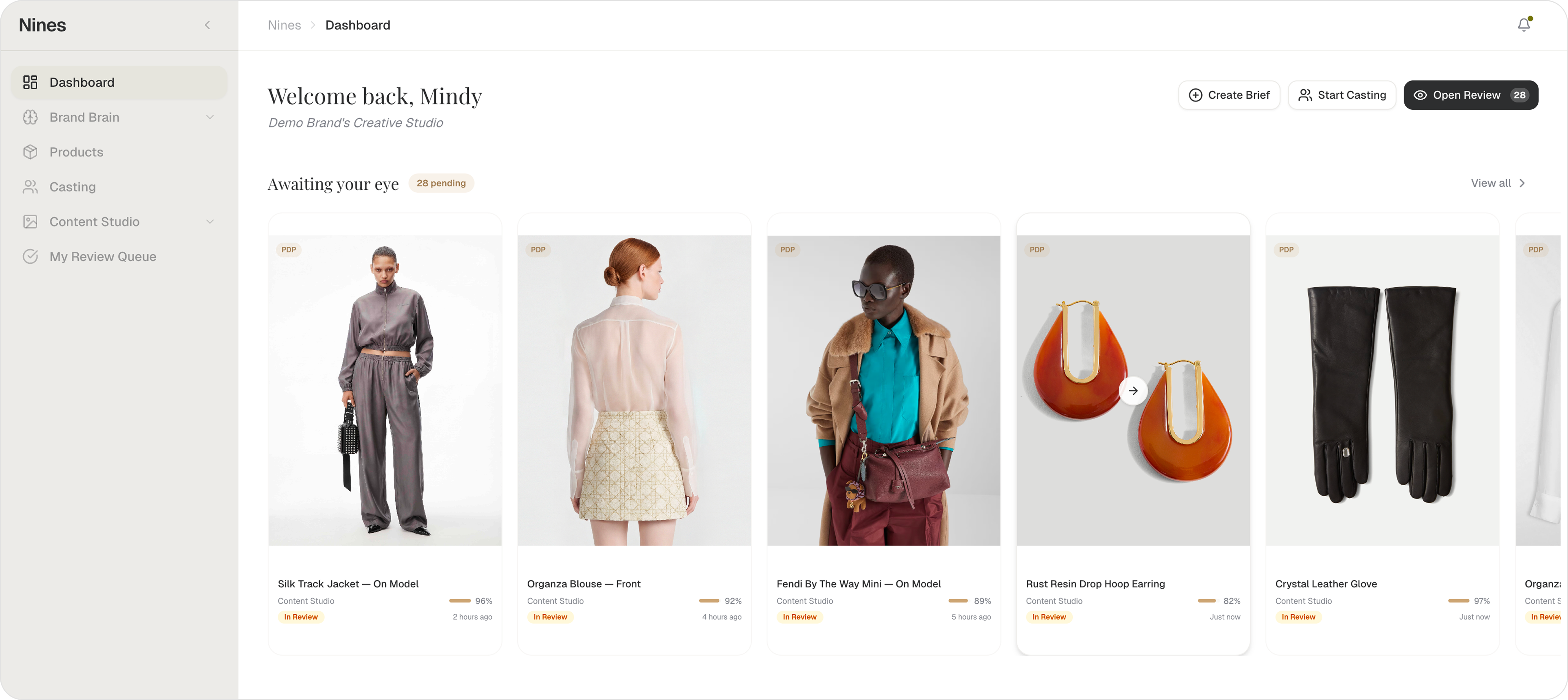 Brand Brain workspace view