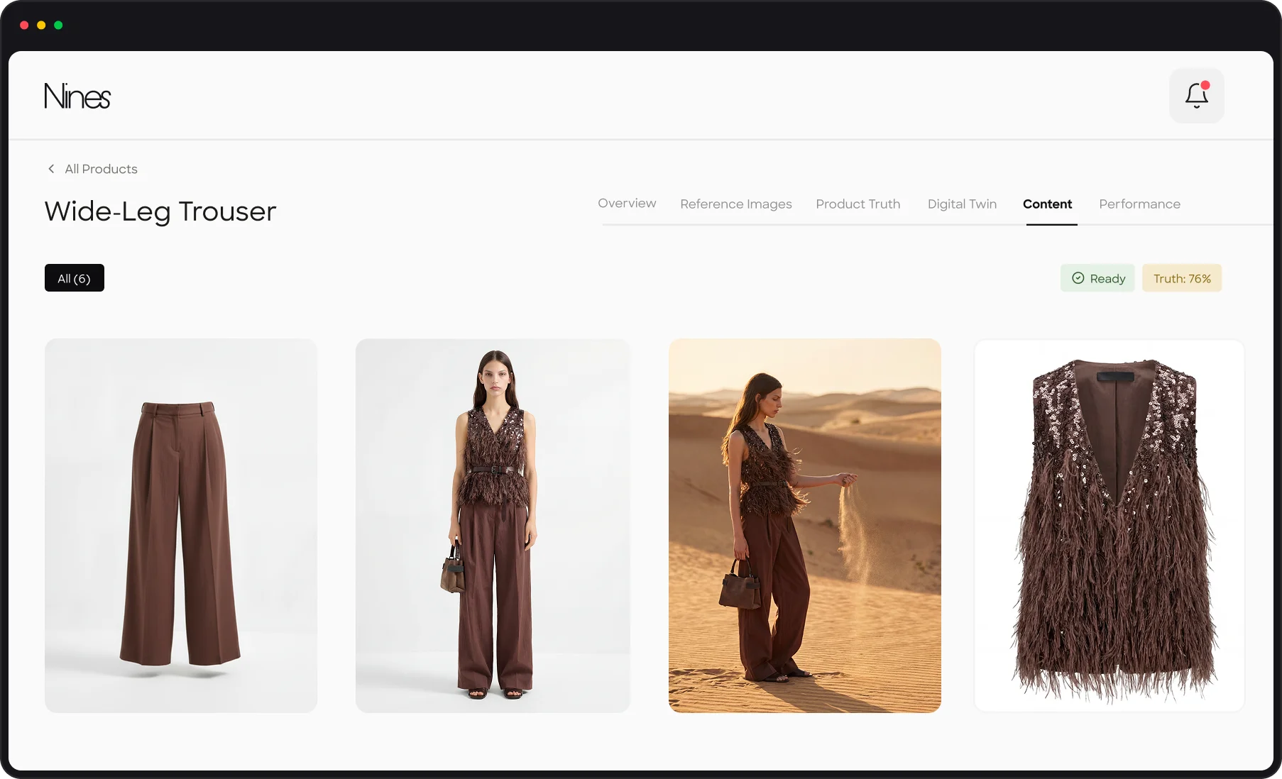 Nines workspace content gallery